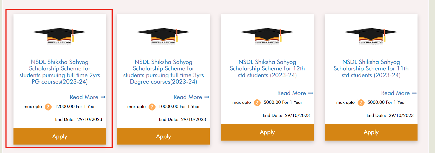 NSDL Shiksha Sahyog Scholarship for PG Courses Upto ₹12k NSDL Shiksha Sahyog Scholarship for PG Courses Upto ₹12k
