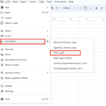 Google sheet to pdf