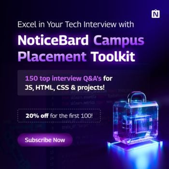 Placement Tool-kit: JS/CSS/HTML Interview Questions Prep Bundle by CSE NoticeBard