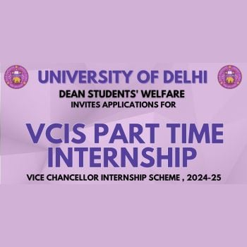 Delhi University Vice Chancellor Internship 2024