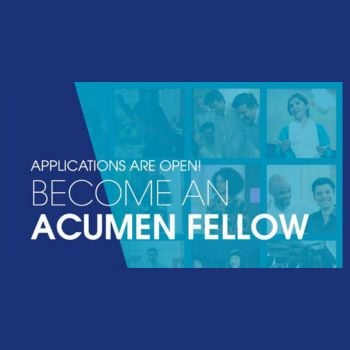 India Acumen Fellowship 2025