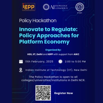 IGPP Policy Hackathon at IIT Delhi