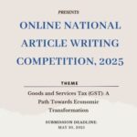 Article Writing Competition on Goods and Services Tax (GST)